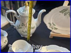 Vintage Bavaria Germany Porcelain Plate Floral Design Gold Trim