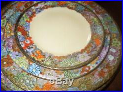 Vintage Bone China, Dinner Ware, Japanese, 110 pieces, Flower & gold decoration