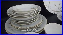 Vintage China Dinnerware Set Golden Wheat by Arlene Seyei service 4 28 pieces