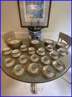 Vintage China Nathan Straus & Sons LS&S-Limoges FR Snowflake Pattern Gold Leaf