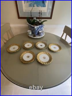 Vintage China Nathan Straus & Sons LS&S-Limoges FR Snowflake Pattern Gold Leaf