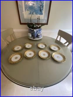 Vintage China Nathan Straus & Sons LS&S-Limoges FR Snowflake Pattern Gold Leaf