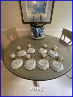 Vintage China Nathan Straus & Sons LS&S-Limoges FR Snowflake Pattern Gold Leaf