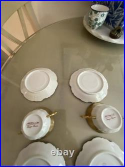 Vintage China Nathan Straus & Sons LS&S-Limoges FR Snowflake Pattern Gold Leaf