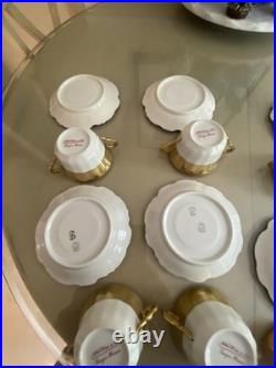 Vintage China Nathan Straus & Sons LS&S-Limoges FR Snowflake Pattern Gold Leaf