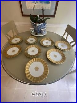 Vintage China Nathan Straus & Sons LS&S-Limoges FR Snowflake Pattern Gold Leaf