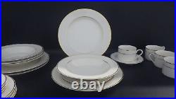 Vintage China Set Dinnerware set Classic Traditions s/4 20 pcs off white gold tr