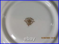 Vintage Coalport Bone China Sky Blue Gold Porcelain Teacup & Saucer England 40's