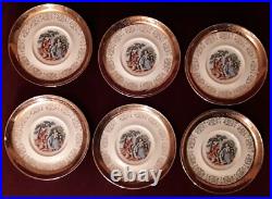 Vintage Crest O Gold Sabin's Warranted 22 KT Porcelain China 34 Piece Set Vintage Crest O Gold Sabin's Warranted 22 KT Porcelain China 34 Piece Set