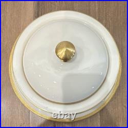 Vintage Effenbein China White & Gold Dinner, Porcelain Plates Bowls Serving Dish