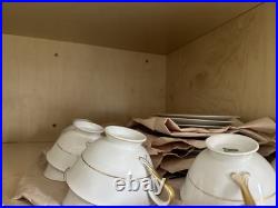 Vintage European Fine China Collection Gold-Plated Bone China Set