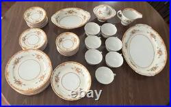 Vintage Fine China Made in Occupied Japan Floral with Gold Trim Service for 8