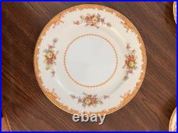 Vintage Fine China Made in Occupied Japan Floral with Gold Trim Service for 8
