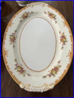 Vintage Fine China Made in Occupied Japan Floral with Gold Trim Service for 8