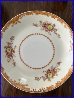 Vintage Fine China Made in Occupied Japan Floral with Gold Trim Service for 8