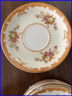 Vintage Fine China Made in Occupied Japan Floral with Gold Trim Service for 8