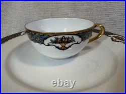 Vintage GB Bavaria Gimbel Brothers China Set Gold Trim Plates Cups 56 Pc