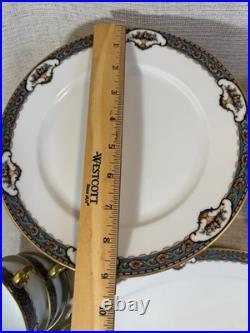 Vintage GB Bavaria Gimbel Brothers China Set Gold Trim Plates Cups 56 Pc