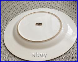 Vintage GOLD Japanese Porcelain Vase and Plate Mid 20th Century /b One Of A Kind