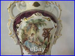 Vintage Genuine Empress China Hand Decorated 22K Gold Porcelain Table Lamp