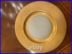 Vintage Gold Encrusted Porcelain Dinner Plates Set of 7 HUTCHENREUTHER 10.25 Vintage Gold Encrusted Porcelain Dinner Plates Set of 7 HUTCHENREUTHER 10.25