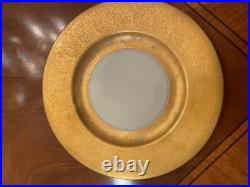 Vintage Gold Encrusted Porcelain Dinner Plates Set of 7 HUTCHENREUTHER 10.25