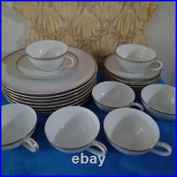 Vintage Golden Elegance Pattern by Royalton China Co. Translucent Fine Porcelain