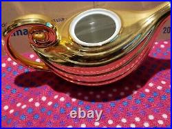 Vintage Golden Glo Aladdin Teapot and Lid Warranted 22K Gold Porcelain China