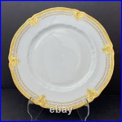 Vintage Haviland Limoges Regis Gold 10.25 Gold Encrusted Dinner Plate