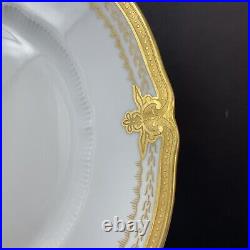 Vintage Haviland Limoges Regis Gold 10.25 Gold Encrusted Dinner Plate