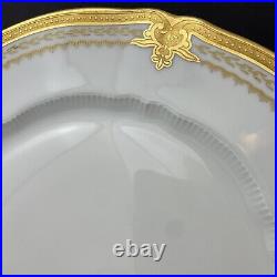 Vintage Haviland Limoges Regis Gold 10.25 Gold Encrusted Dinner Plate