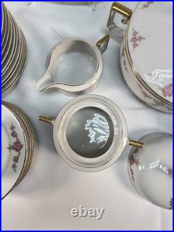 Vintage Heinrich & Co Rosalinda Bavaria China Set 38pc Pink Rose Gold Trim