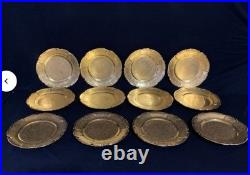 Vintage Hutschenreuther 22k Gelb Gilded Porcelain China Set