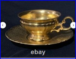 Vintage Hutschenreuther 22k Gelb Gilded Porcelain China Set