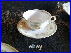 Vintage Jyoto china occupied Japan 97pc. Floral Dinner Set