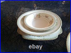 Vintage Jyoto china occupied Japan 97pc. Floral Dinner Set