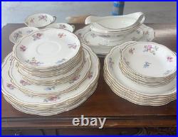 Vintage K&A Krautheim Selb Bavaria Floral Gold Trim Porcelain China Tea Set