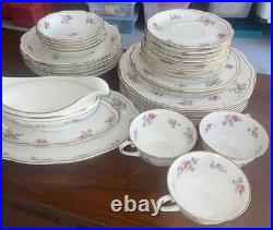 Vintage K&A Krautheim Selb Bavaria Floral Gold Trim Porcelain China Tea Set