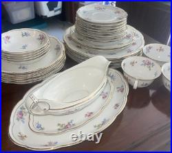 Vintage K&A Krautheim Selb Bavaria Floral Gold Trim Porcelain China Tea Set