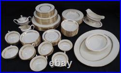 Vintage Lenox Imperial Gold Laurel Leaf China Set Seating For 8 (76) Pieces P338