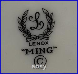 Vintage Lenox Ming Birds China Set 20 Piece 4 Place Settings Black Stamp
