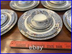 Vintage Lenox Ming Birds China Set 20 Piece 4 Place Settings Black Stamp
