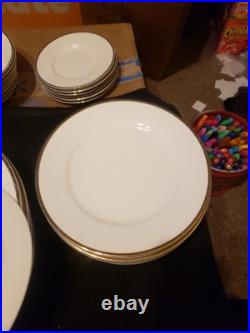 Vintage Linens and things fine porcelain china gold trim set