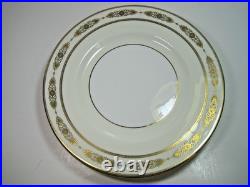 Vintage Minton White Ivory Gold Embossed Porcelain Dinner Plate 10.5 Set Of 4