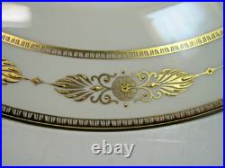 Vintage Minton White Ivory Gold Embossed Porcelain Dinner Plate 10.5 Set Of 4