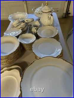 Vintage Mitterteich Bavaria Golden Crest Germany 82-Piece Fine China Set