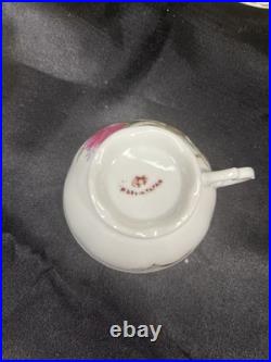 Vintage Moss Rose Porcelain 21 Piece Set Royal Rose From China Gold Trim