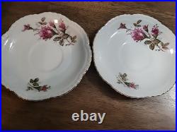 Vintage Moss Rose Porcelain Tea Set Royal Rose From China Gold Trim