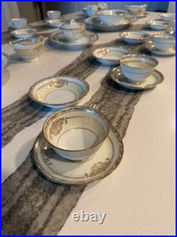 Vintage Noritake Bancroft 5481 38-Piece China Set Gold Trim Japan Amazing Cond