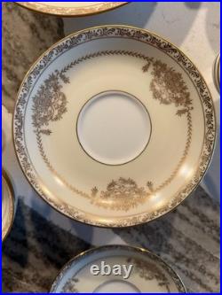 Vintage Noritake Bancroft 5481 38-Piece China Set Gold Trim Japan Amazing Cond